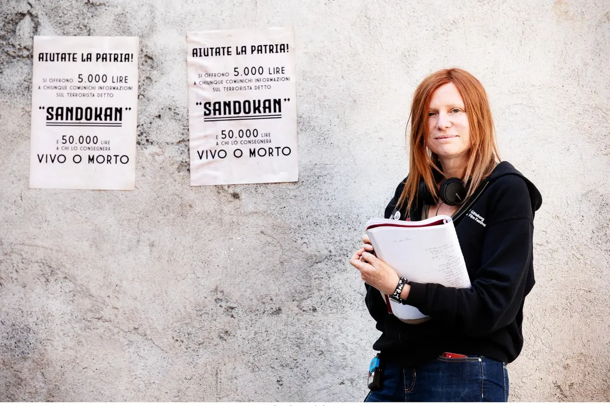 Susanna Nicchiarelli sul set di Fuochi d\\'artificio , Emanuela Scarpa