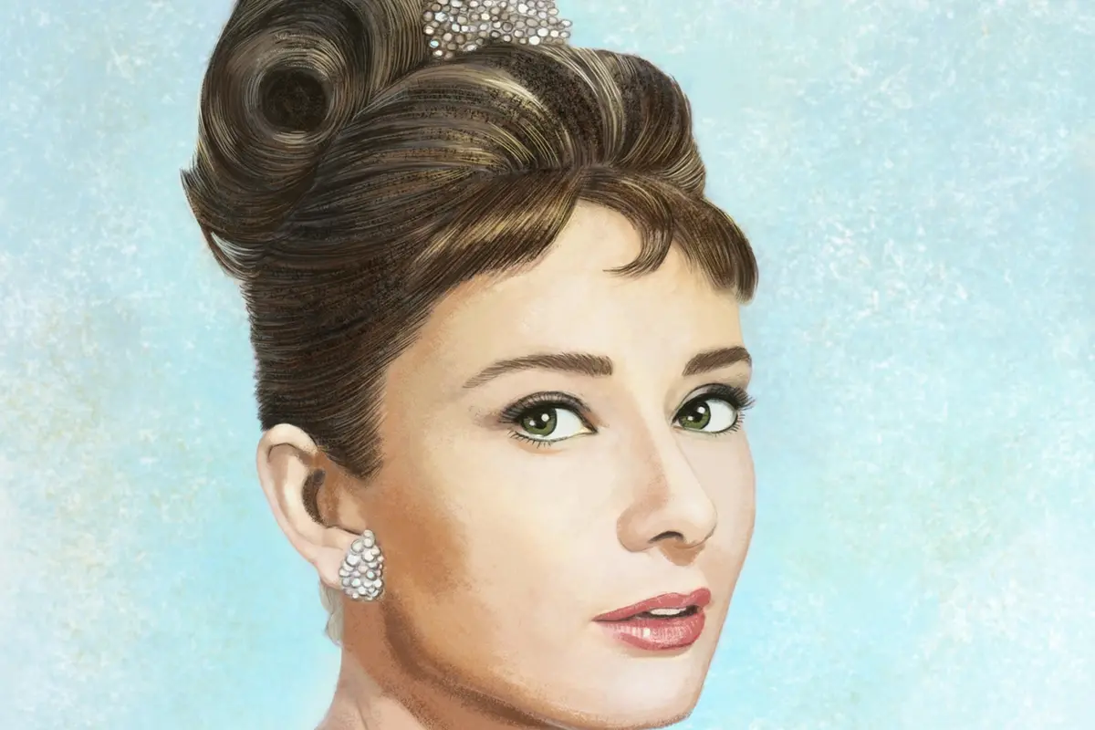 Audrey Hepburn in un ritratto di Marco Letizia