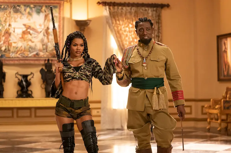 Teyana Taylor and Wesley Snipes star in COMING 2 AMERICAPhoto Courtesy of Amazon Studios