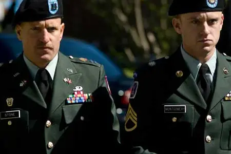 Woody Harrelson e Ben Foster<br>in una scena del film