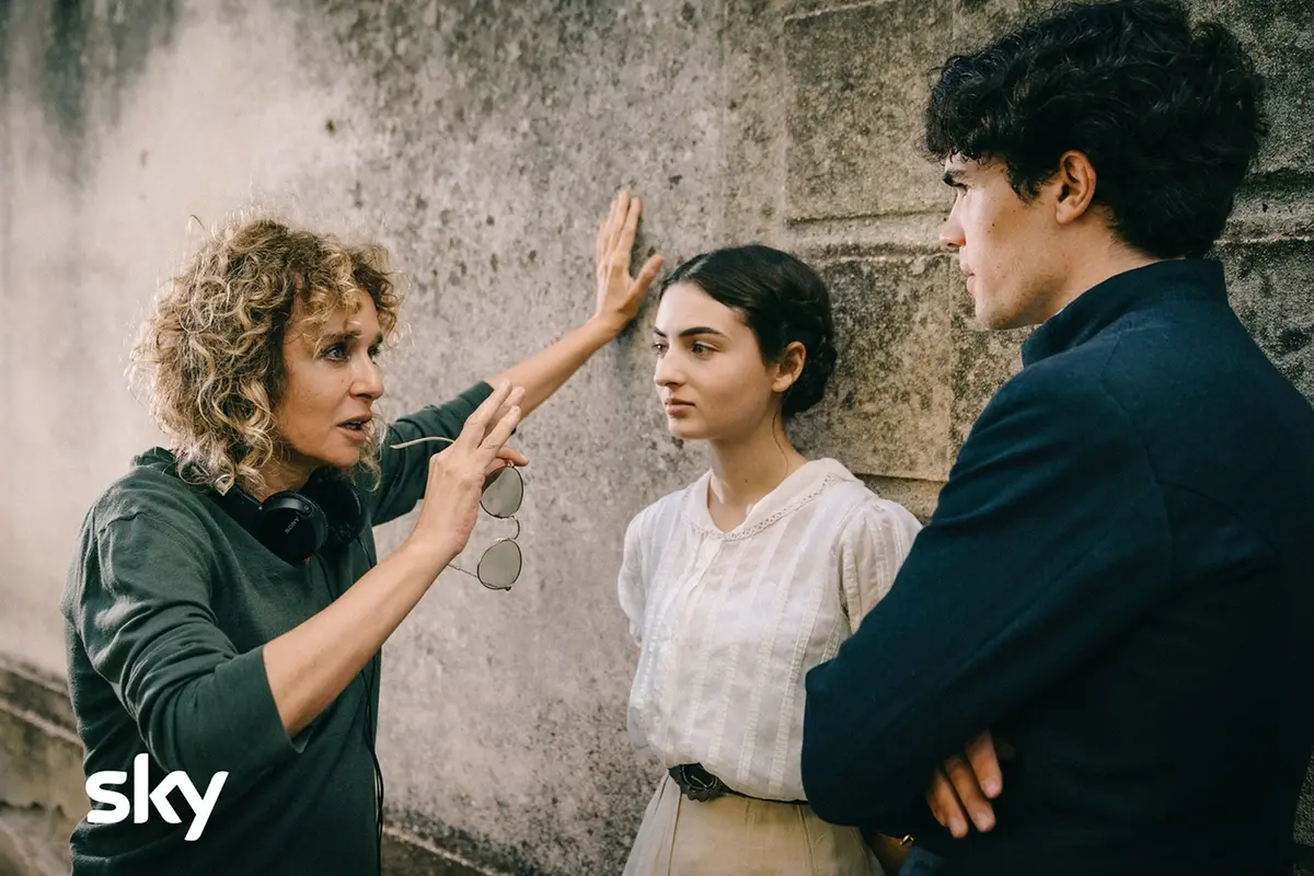 Valeria Golino sul set de L\\'arte della gioia - Foto Paolo Ciriello