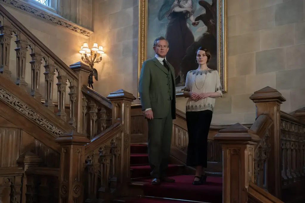 Hugh Bonneville stars as Robert Grantham and Michelle Dockery as Lady Mary in DOWNTON ABBEY: A New Era, a Focus Features release.  <br>Credit: Ben Blackall / \\u00A9 2021 Focus Features, LLC