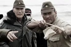 Clint Eastwood sul set<br>di <i>Lettere da Iwo Jima</i>