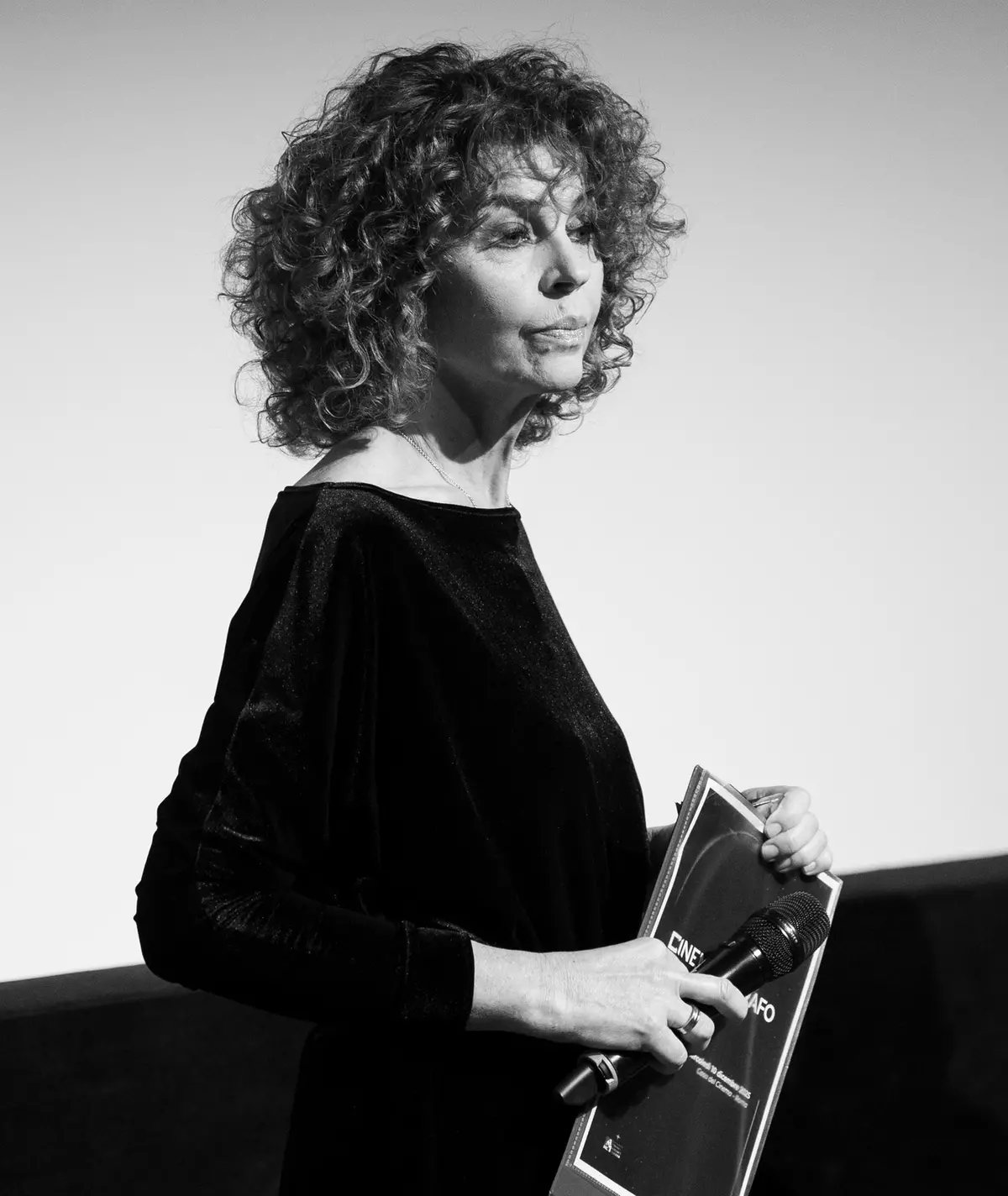 Paola Saluzzi, conduttrice della cerimonia di premiazione