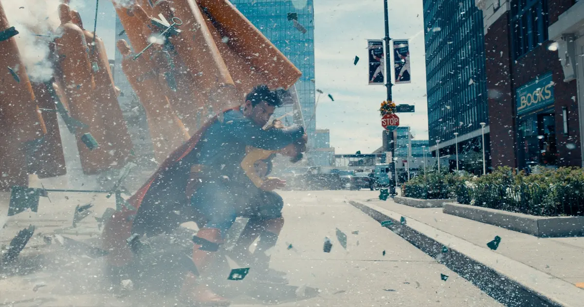 DAVID CORENSWET as Superman in “SUPERMAN,” a Warner Bros. Pictures release. Copyright: © 2025 Warner Bros. Entertainment Inc. All Rights Reserved. TM & © DC