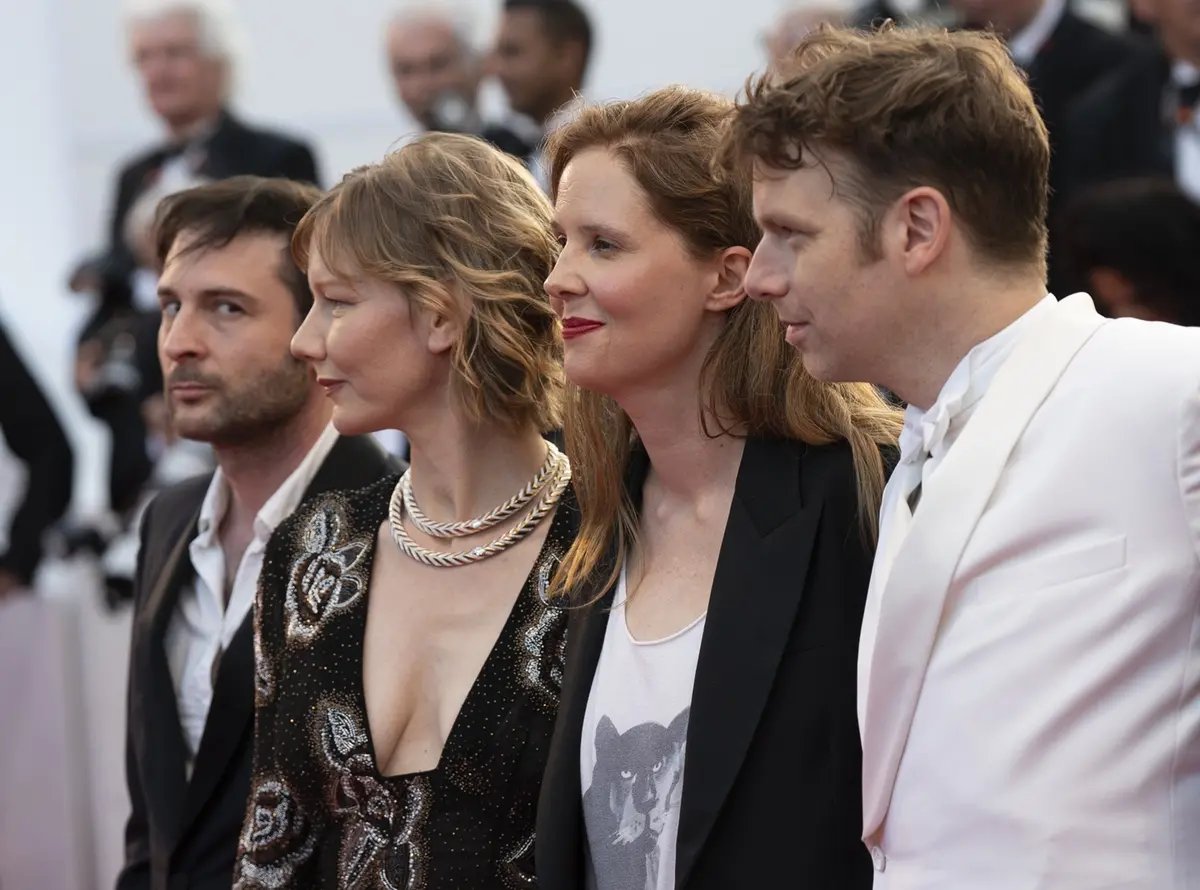 Arthur Harari, Justine Triet, Sandra Hüller, Antoine Reinartz (foto di Karen Di Paola)