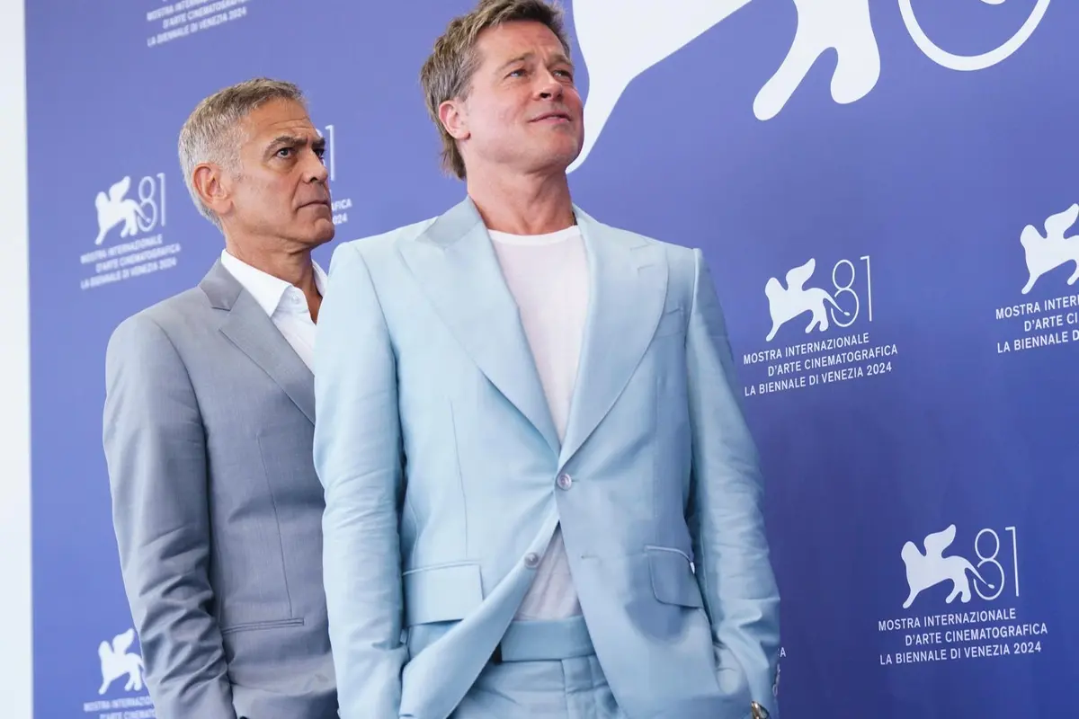 George Clooney e Brad Pitt - Foto Karen Di Paola