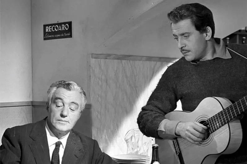 Vittorio De Sica e Domenico Modugno in Nel blu dipinto di blu (Webphoto)