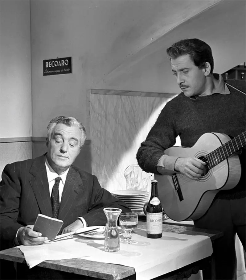 Vittorio De Sica e Domenico Modugno in Nel blu dipinto di blu (Webphoto)