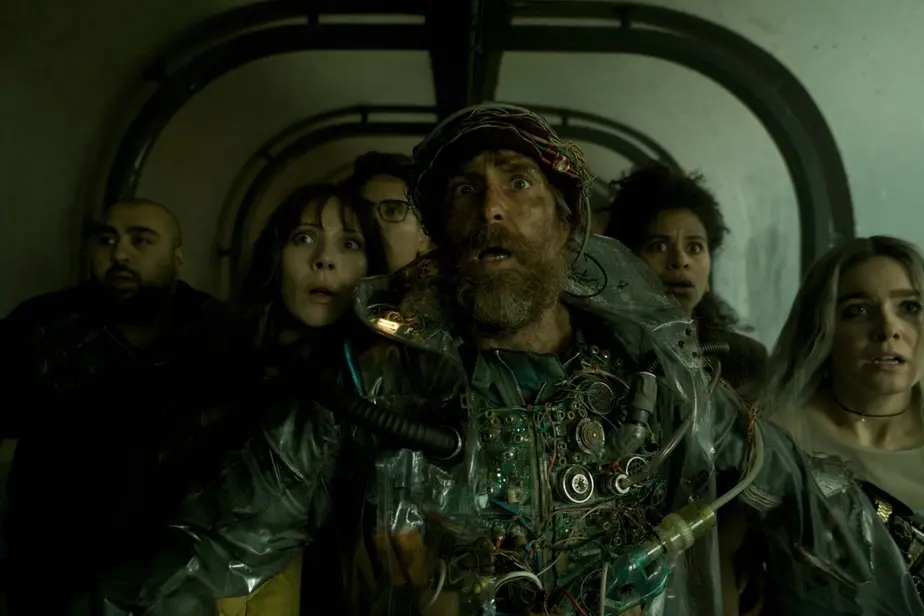 Asim Chaudhry, Juno Temple, Michael Pe\\u00F1a, Sam Rockwell, Zazie Beetz e Haley Lu Richardson in Good Luck, Have Fun, Don\\u2019t Die , Constantin Film Distribution GmbH