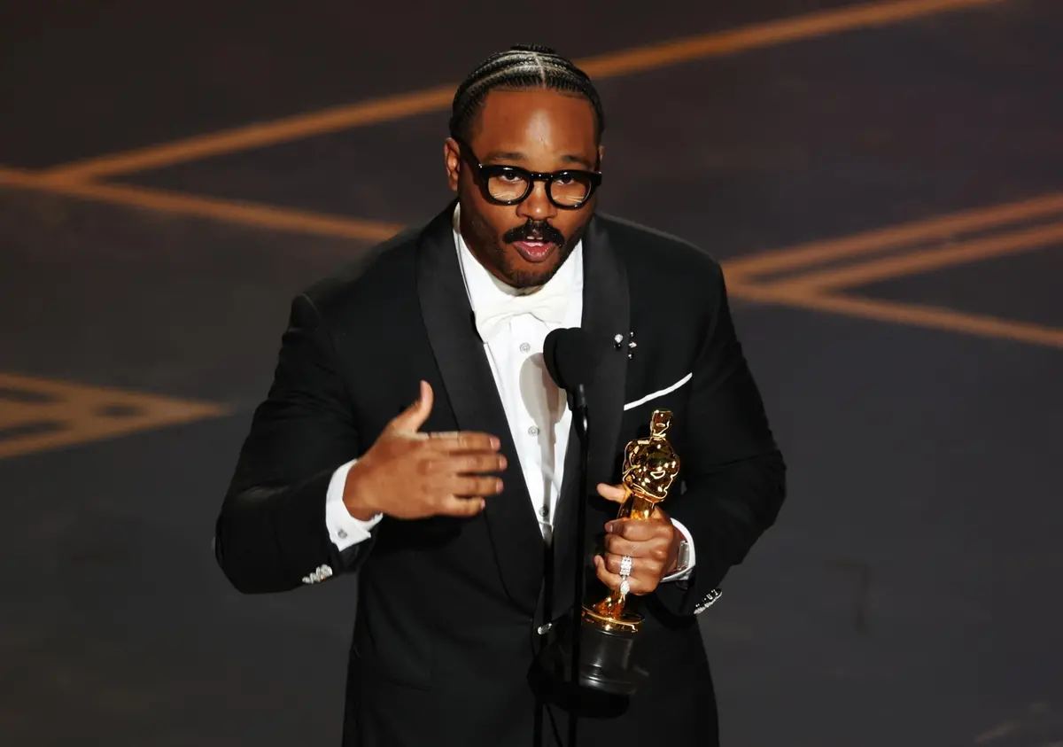 Ryan Coogler speaks on stage after winning the Oscar for Best Original Screenplay for \\\"Sinners\\\" during the 98th annual Academy Awards ceremony at the Dolby Theatre in Los Angeles, California, USA, 15 March 2026. EPA/CHRIS TORRES