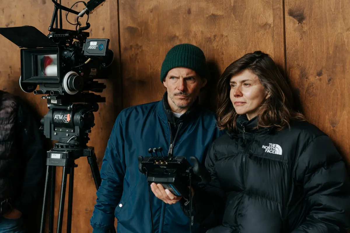 Małgorzata Szumowska e Michal Englert sul set di Kobieta Z... (Woman of)