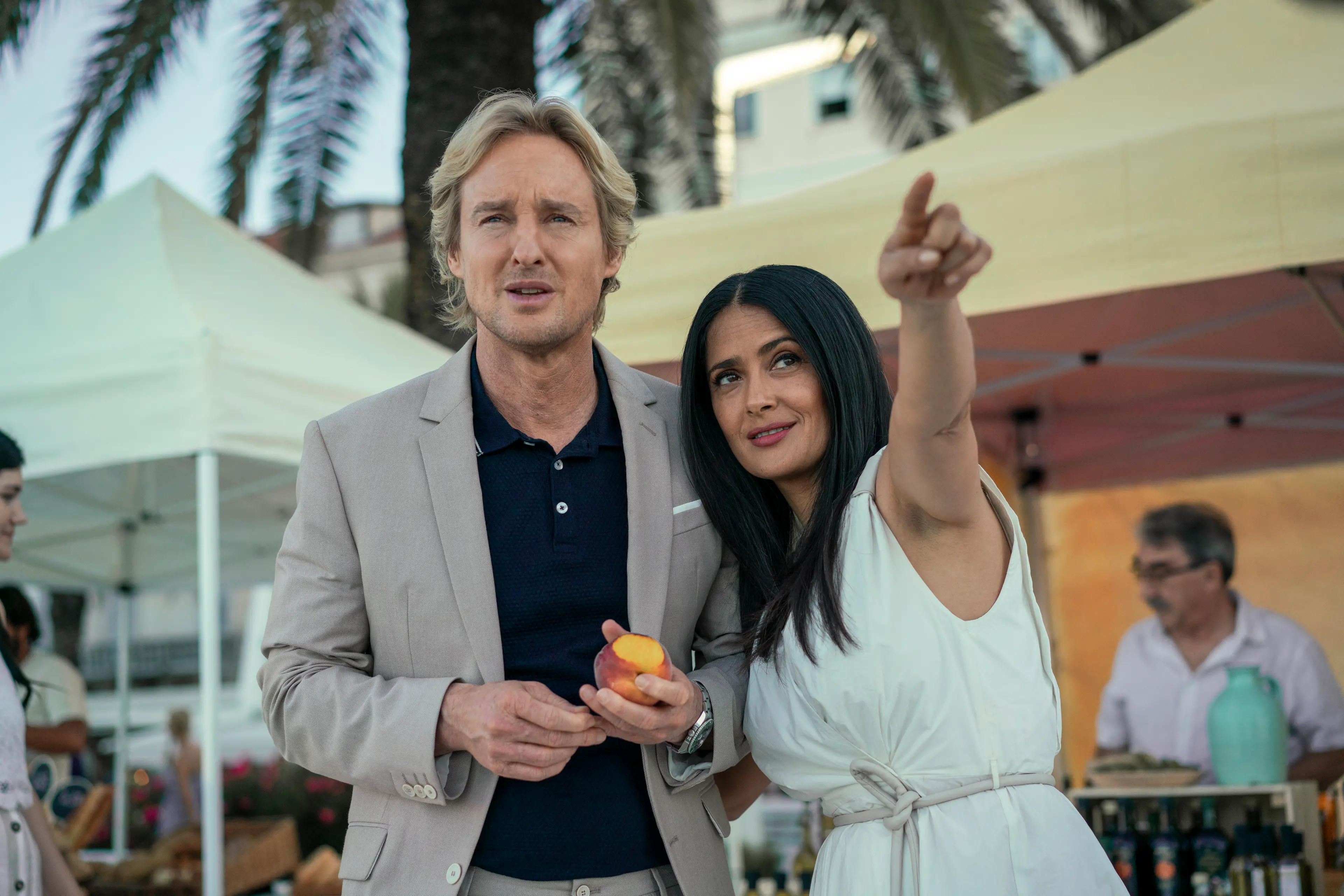 Salma Hayek and Owen Wilson star in BLISS <br>Photo: Hilary Bronwyn Gayle/Amazon Studios