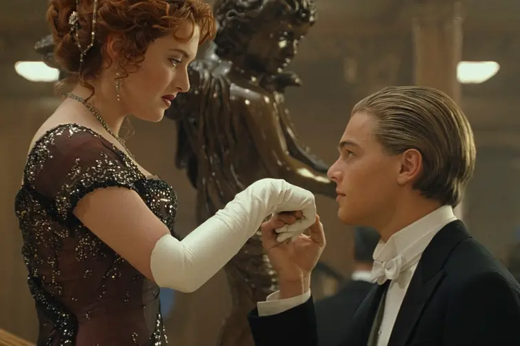 Kate Winslet e Leonardo DiCaprio in Titanic