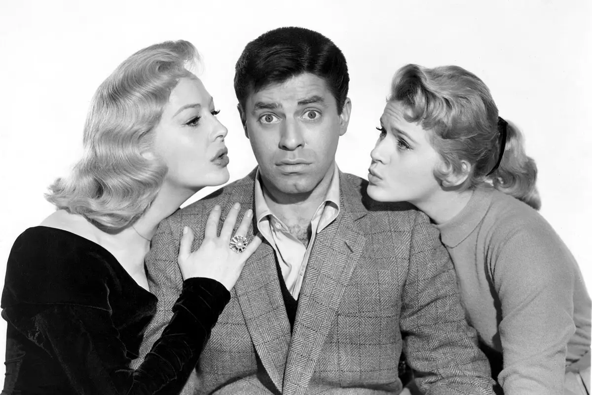 Connie Stevens, Jerry Lewis e Marilyn Maxwell in Il balio asciutto , Annex