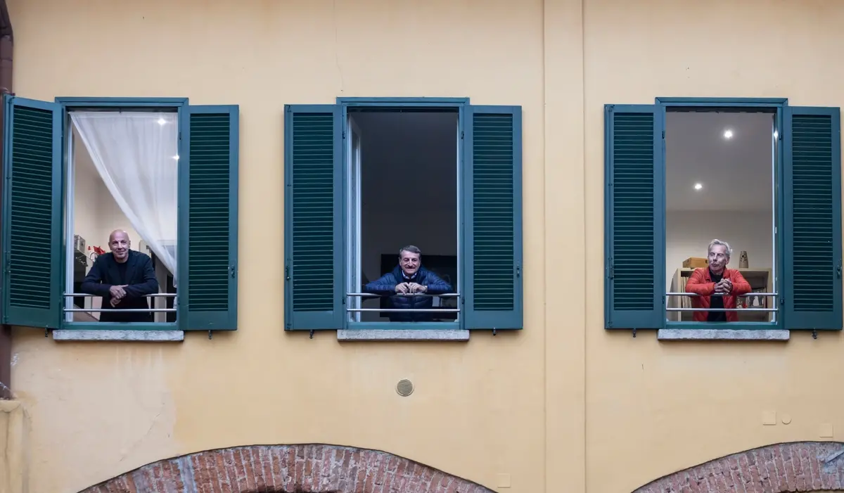 Aldo Baglio, Giacomo Poretti e Giovanni Storti in Attitudini: nessuna