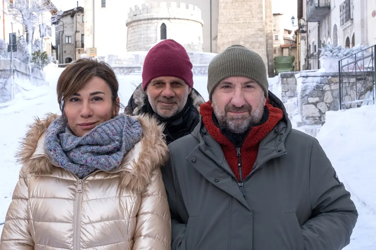 Virginia Raffaele, Riccardo Milani e Antonio Albanese sul set di Un mondo a parte - Foto Claudio Iannone