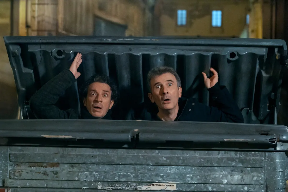 Sicilia Express. (L to R) Salvo Ficarra as Salvo, Valentino Picone as Valentino in episode 102 of Sicilia Express. Cr. Oriana Palermo/Netflix \\u00A9 2025 , ORIANA PALERMO/NETFLIX
