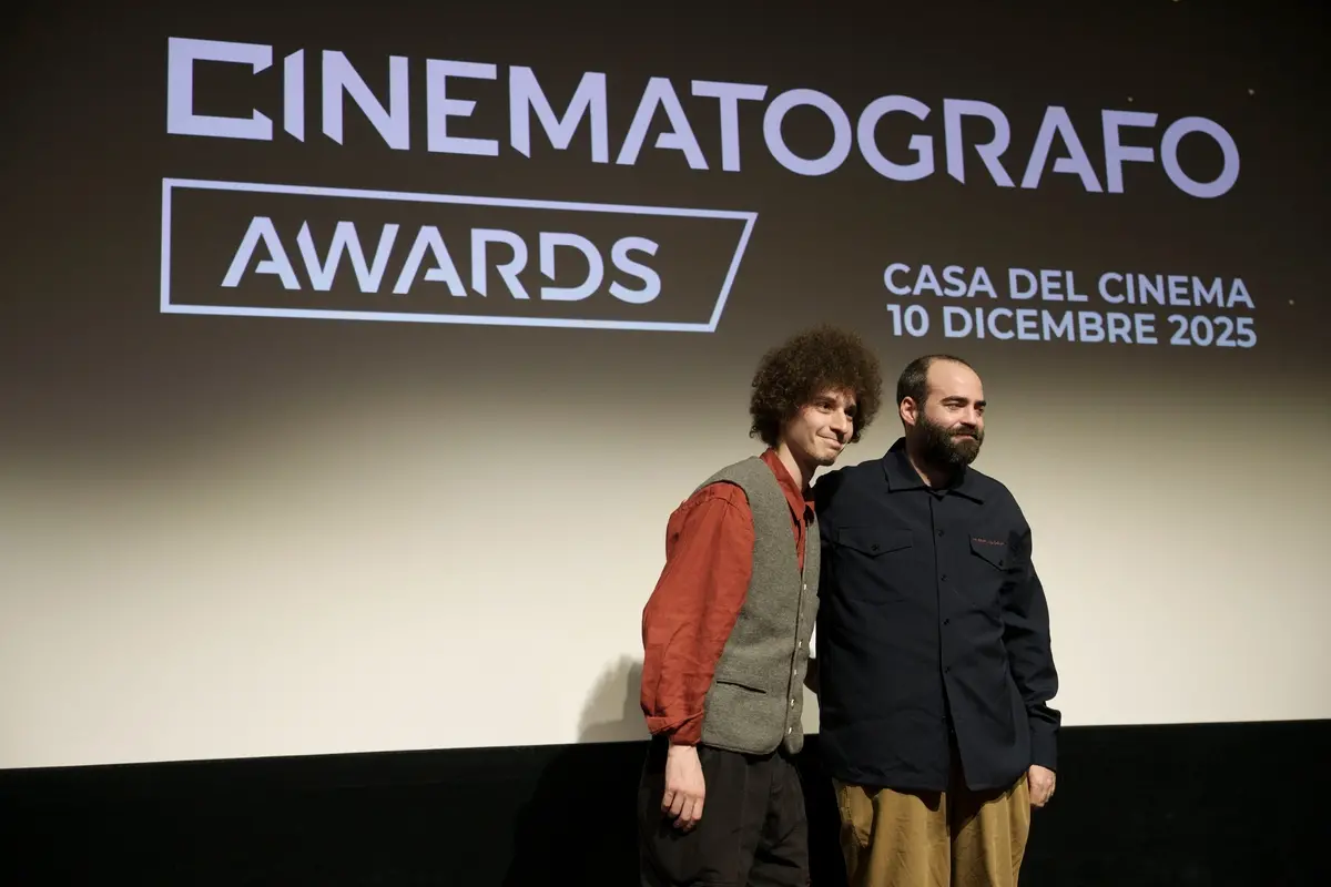 Filippo Scotti e Francesco Sossai, Premio Navicella Cinema Italiano per Le città di pianura di Francesco Sossai