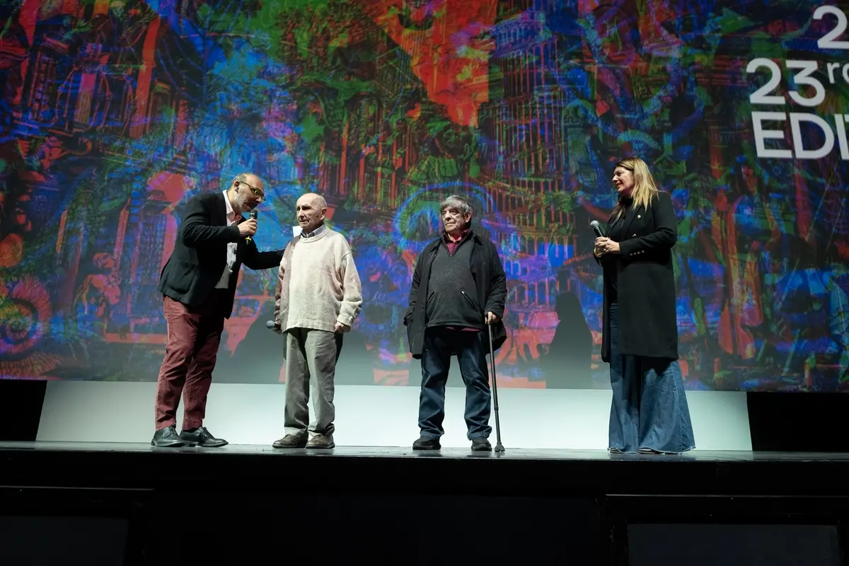 Gianluca Giannello, Franco Piavoli, Silvano Agosti e Fabia Bettini