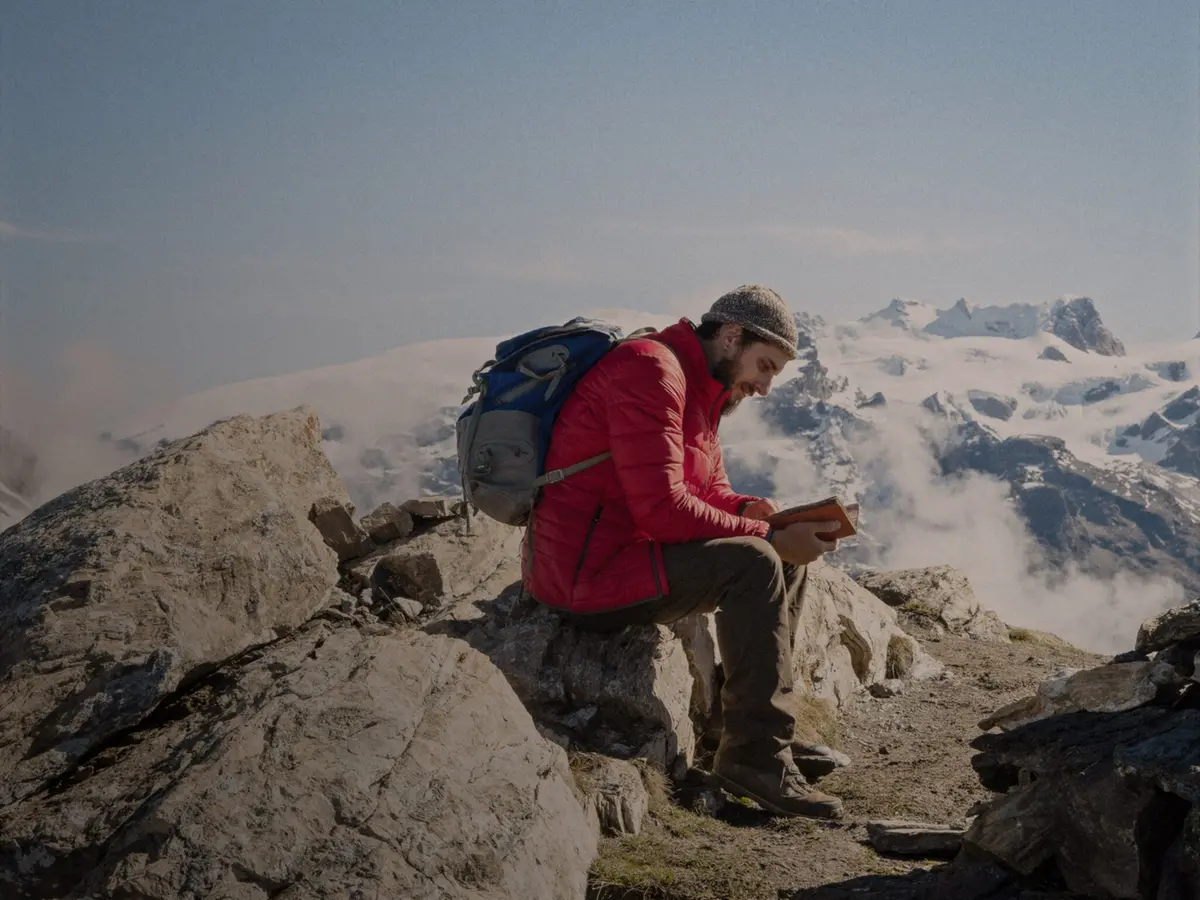 Luca Marinelli in Le otto montagne