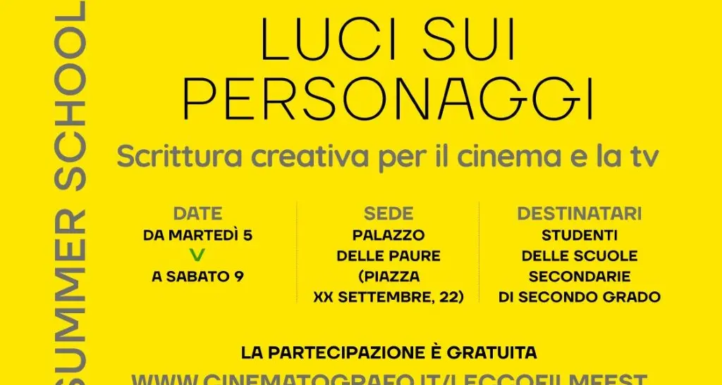 Lecco Film Fest: Luci sui personaggi
