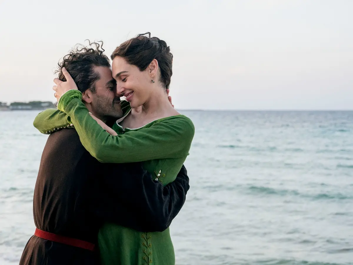 Oscar Isaac e Gal Gadot in In the Hand of Dante