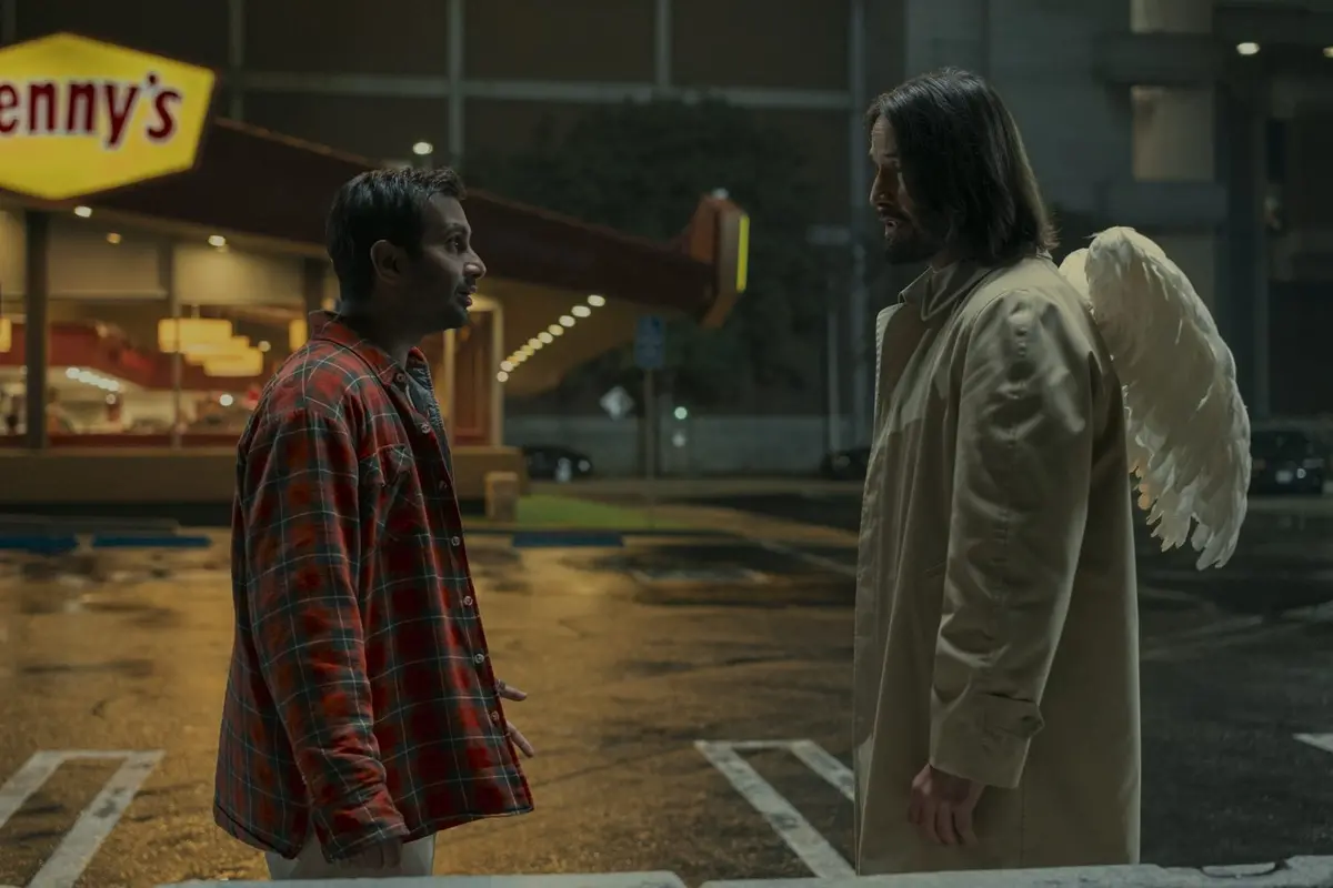Aziz Ansari e Keanu Reeves in Good Fortune , \\u00A9 2025 Lionsgate