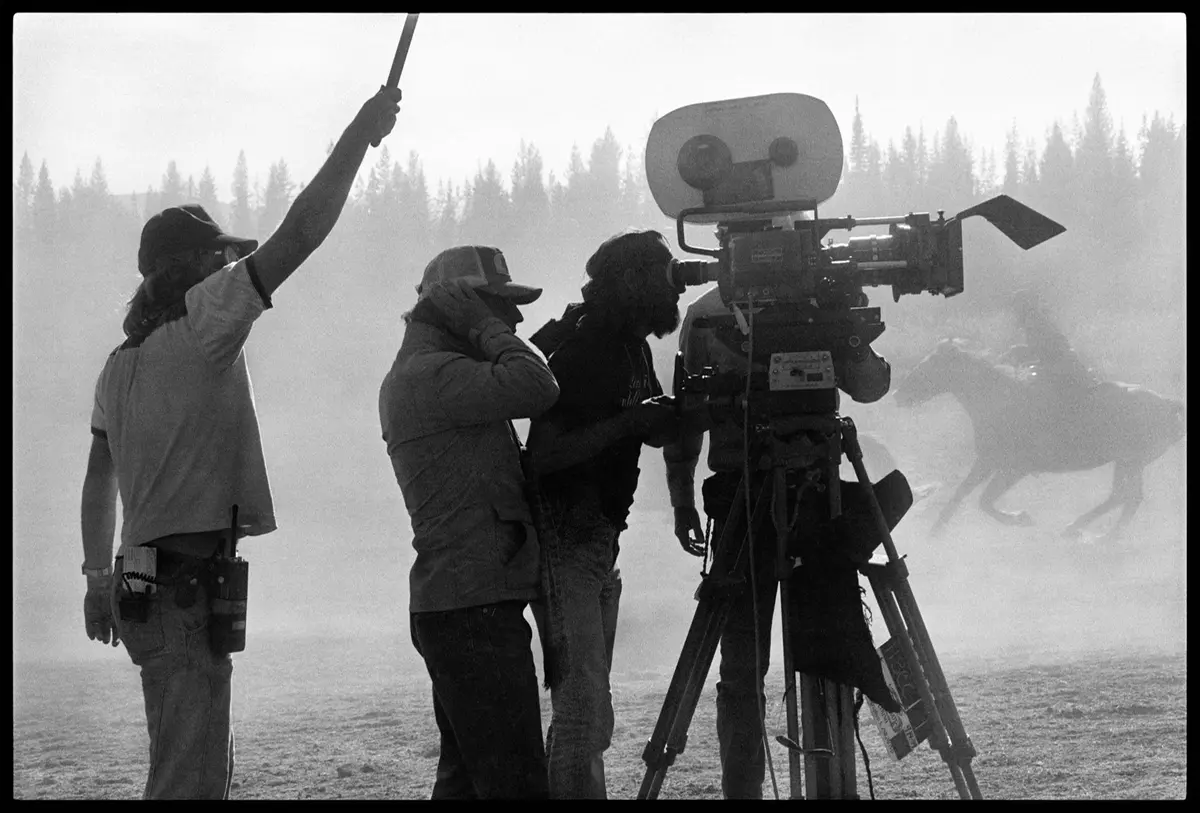 Sul set di I cancelli del cielo - Foto Susan Bridges
