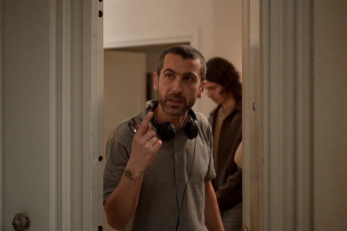 Edoardo Gabbriellini sul set de La citt\\u00E0 dei vivi - Foto Paolo Ciriello