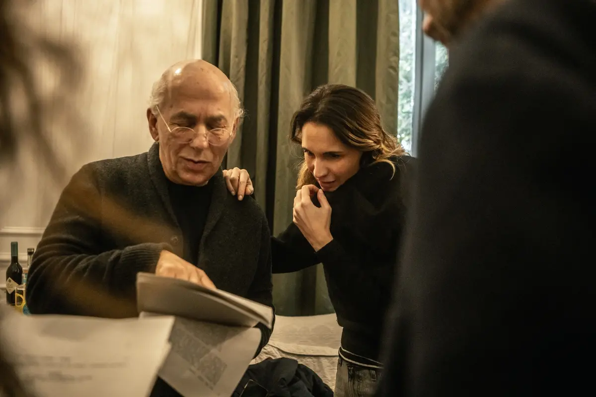 Ferzan Özpetek e Emanuela Fanelli sul set di Peccato - Foto Francesca Cassaro