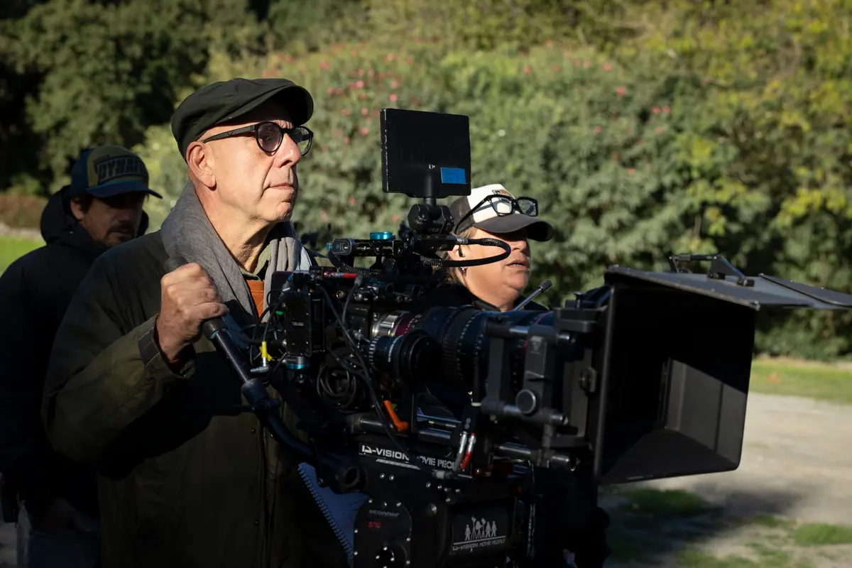 Paolo Virz\\u00EC sul set di Cinque secondi , Stefano Montesi/Antonello Montesi