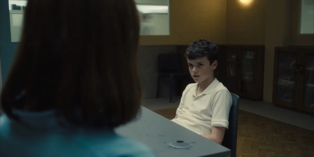 Adolescence. Owen Cooper as Jamie Miller in Adolescence. Cr. Courtesy of Netflix © 2024