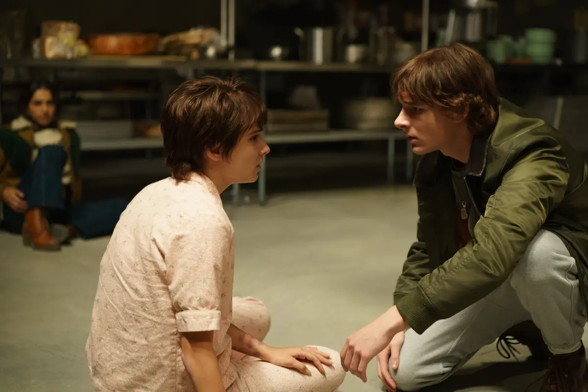 (from left) Mustang (Arianna Rivas), Gwen (Madeleine McGraw) and Finn (Mason Thames) in Black Phone 2, directed by Scott Derrickson. © 2025 Universal Studios. All Rights Reserved.