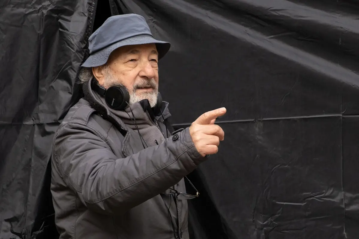Gianni Amelio sul set di Campo di battaglia - Foto di Claudio Iannone