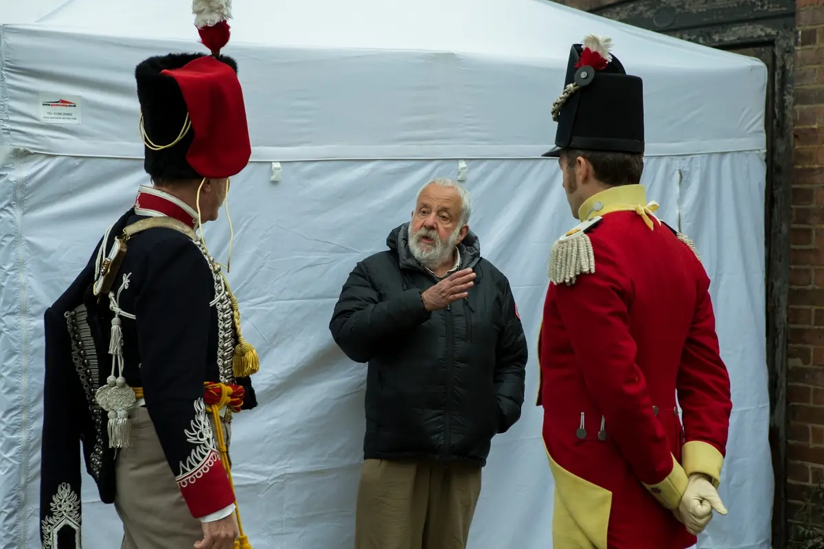 PETERLOO featuring Director Mike Leigh behind the scenes courtesy of Amazon Studios.