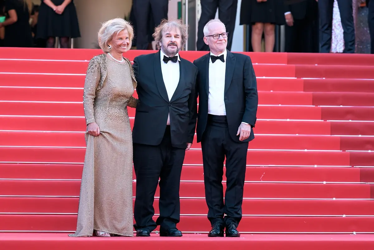 Iris Knobloch, Peter Jackson, Thierry Fremaux (foto di Karen Di Paola)