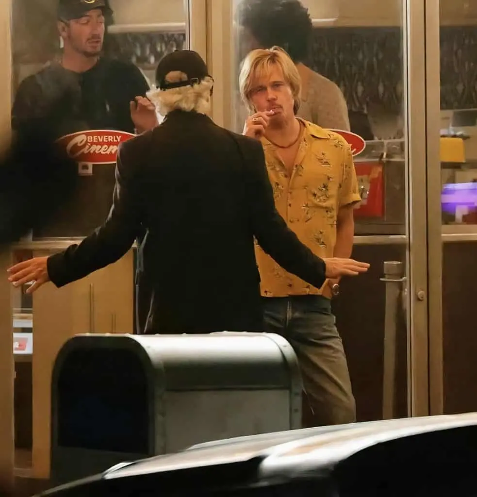 Brad Pitt sul set di The Adventures Of Cliff Booth