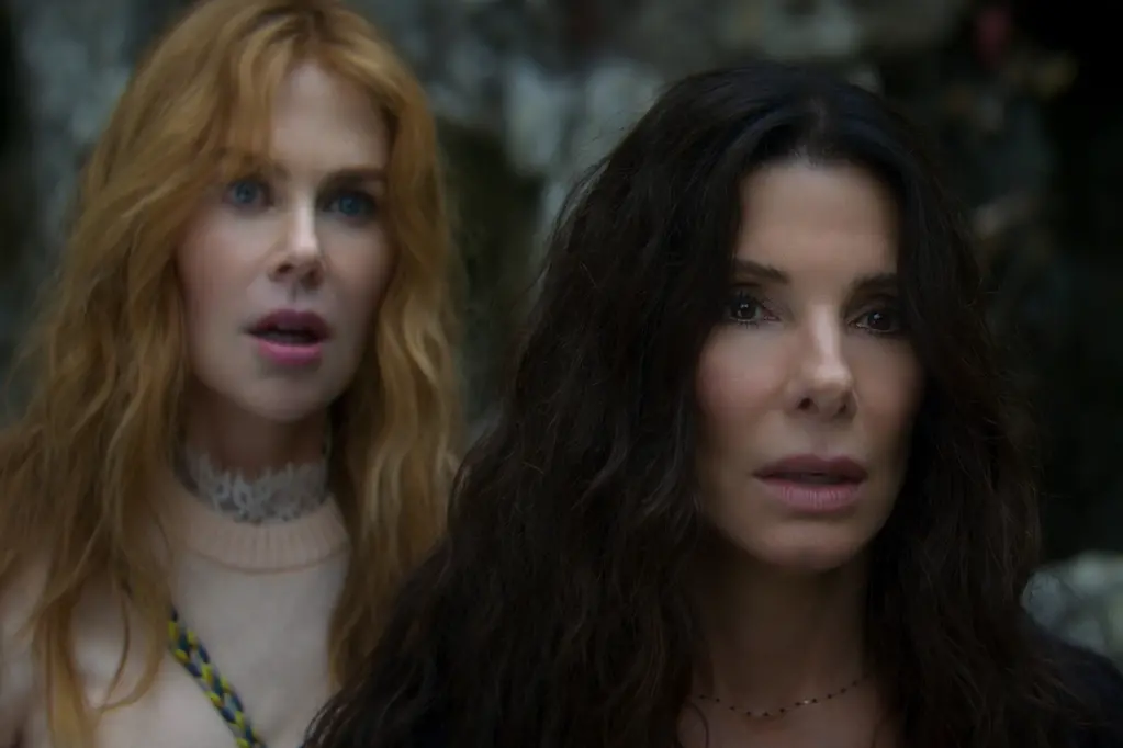 (L-R) NICOLE KIDMAN as Gillian Owens and SANDRA BULLOCK as Sally Owens in \\u201CPractical Magic 2,\\u201D a Warner Bros. Pictures release. , \\u00A9 2026 Warner Bros. Ent. All Rights Reserved