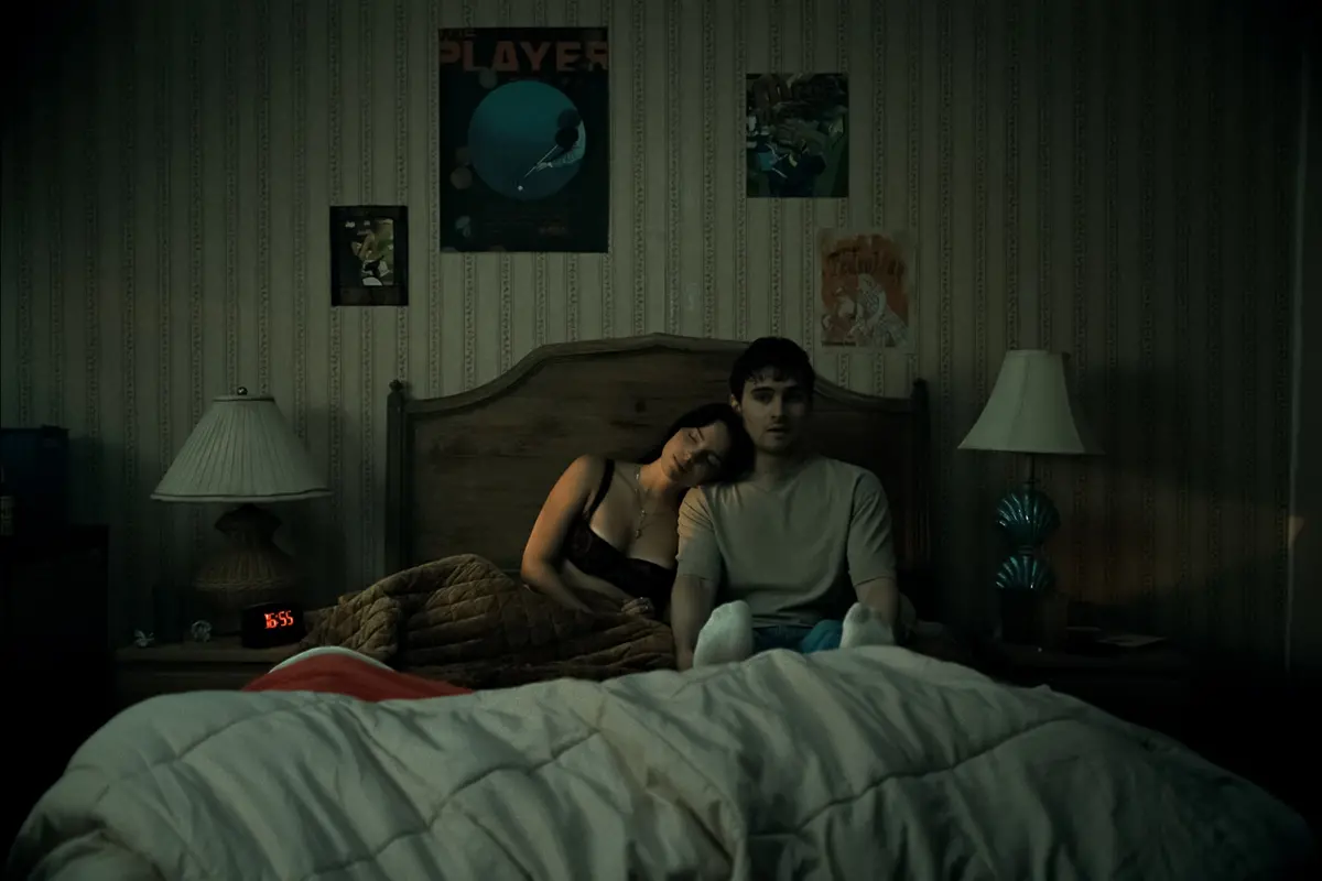 Inde Navarrette stars as Nikki and Michael Johnston as Bear in OBSESSION, a Focus Features release...Credit: Courtesy of Focus Features / \\u00A9 2026 FOCUS FEATURES LLC