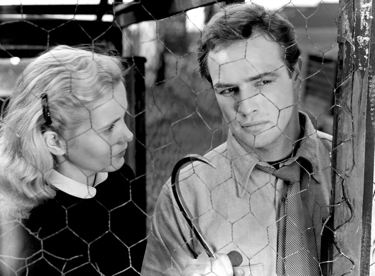 Eva Marie Saint e Marlon Brando in Fronte del porto
