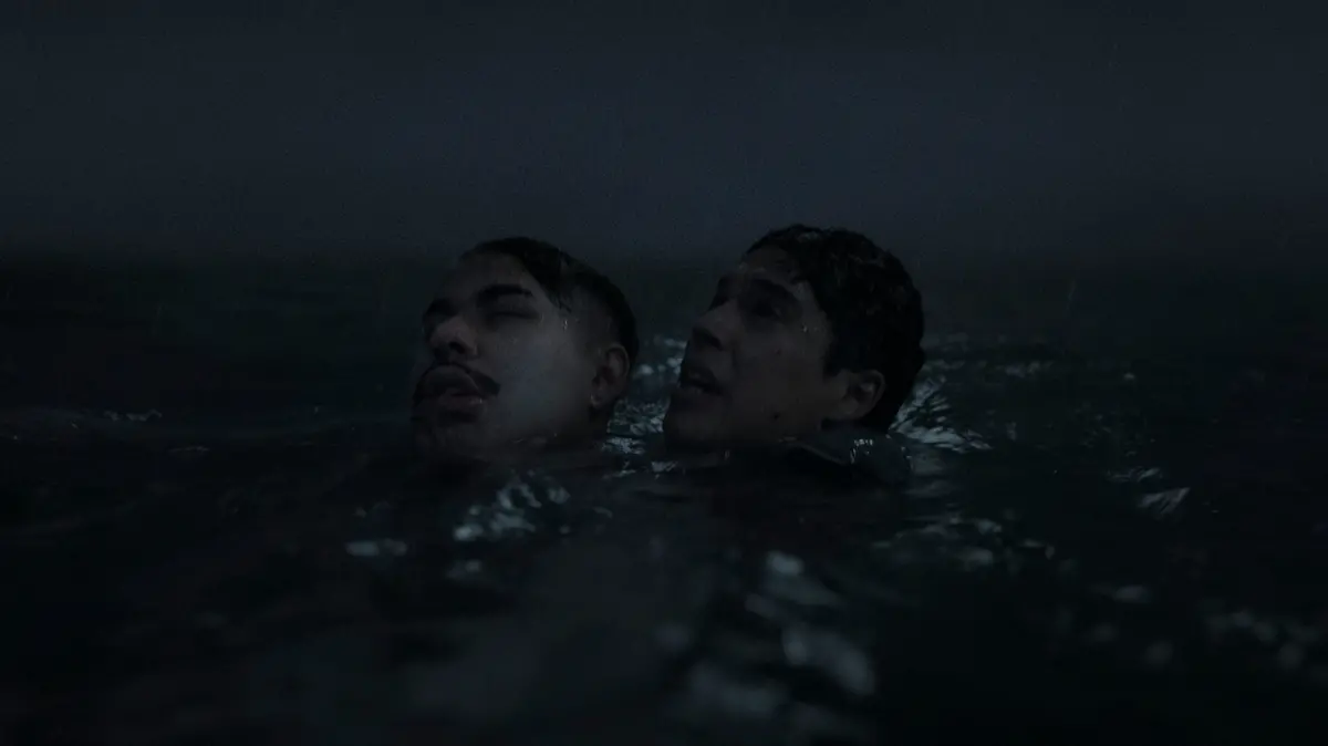 Contra el Huracán. (L to R) Benny Emmanuel as Wirpul, Kristyan Ferrer as Candi in Contra el Huracán Cr. Courtesy of Netflix ©2026
