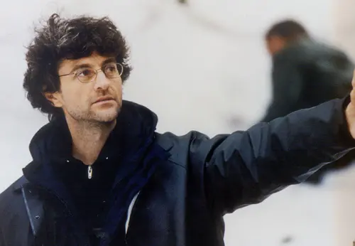 Silvio Soldini sul set di Brucio nel vento