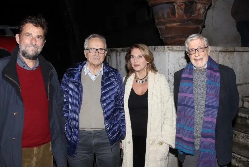 Nanni Moretti, Marco Bellocchio, Paola Pitagora ed Ettore-Scola al Nuovo Sacher per I pugni in tasca (credits: Pietro Coccia)