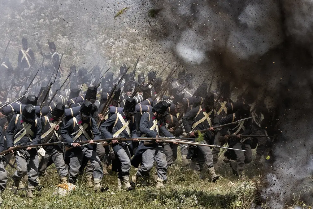 Set del film “L’Abbaglio” di Roberto Andò, 2024.Nella foto Foto di Lia Pasqualino.Questa fotografia è solo per uso editoriale, il diritto d'autore è della società cinematografica e del fotografo assegnato dalla società di produzione del film e può essere riprodotto solo da pubblicazioni in concomitanza con la promozione del film. E’ obbligatoria la menzione dell’autore- fotografo: Lia Pasqualino.Set of “L’Abbaglio” di Roberto Andò, 2024.In the picture Photo by Lia Pasqualino.This photograph is for editorial use only, the copyright is of the film company and the photographer assigned by the film production company and can only be reproduced by publications in conjunction with the promotion of the film.The mention of the author-photographer is mandatory: Lia Pasqualino