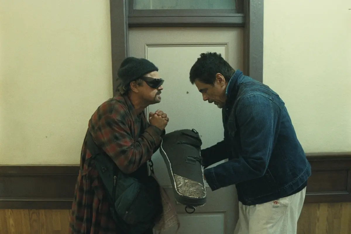 Leonardo Di Caprio e Benicio del Toro in Una battaglia dopo l\\'altra