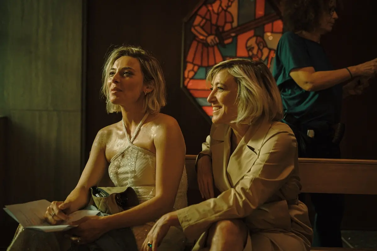 Jasmine Trinca e Valeria Bruni Tedeschi sul set di L'Estranea