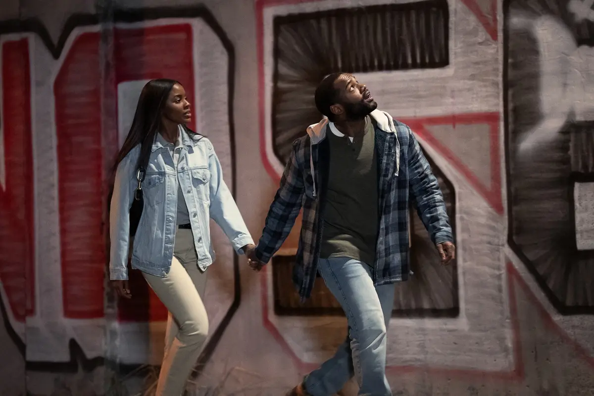 Tyler Perry’s Doing Life. ((L-R) Naomi Baker as Anika Morrison and Jay Reeves as Carousel White in Tyler Perry’s Doing Life. Cr. Quantrell Colbert/Perry Well Films 2/Netflix