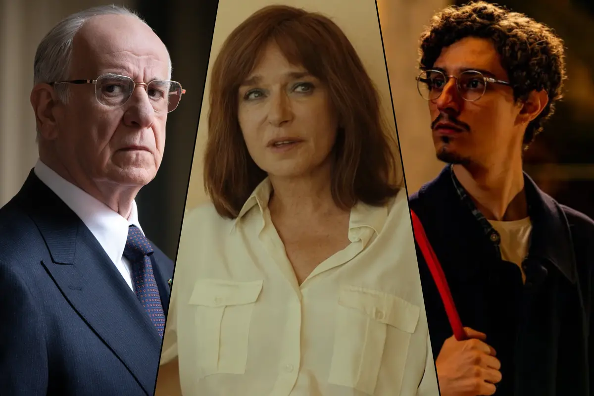Toni Servillo in La grazia (\\u00A9 Andrea Pirrello); Valeria Golino in Fuori; Filippo Scotti in Le citt\\u00E0 di pianura (\\u00A9 Simone Falso)