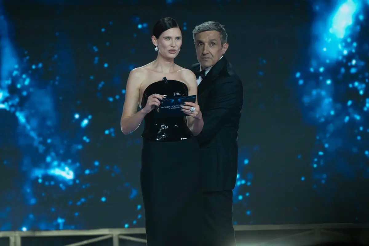 Bianca Balti e Flavio Insinna